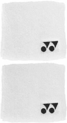 YONEX Badminton Wristband WB 11488 (Set of 2)-White Wrist Support