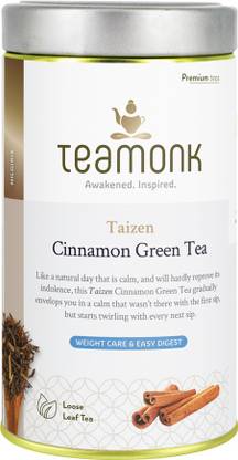Teamonk Taizen Cinnamon Green Tea Tin