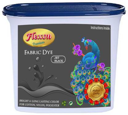 flexon Dye Powdered Fabric Dye (JET BLACK)