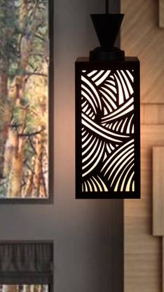 JAVED Light Creative Wooden Pendant Lamp for Room,Foyer,Hallway Ceiling Lamp(Black) Ceiling Light Ceiling Lamp