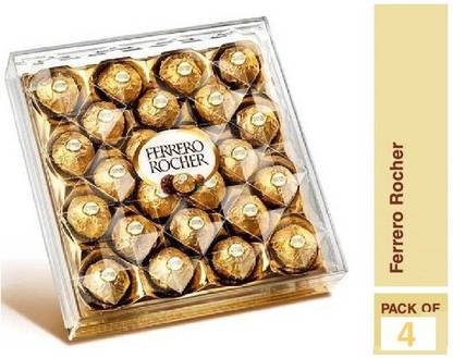 FERRERO ROCHER Pack Of 24 Chocolates ( Set Of 4 ) Bars