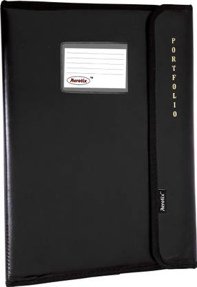 Aerotix Leather Documents/Certificate Organizer with Magnet Lock FC Size File Folder A4