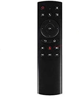 microware G20 Voice Remote Control 360 Mention Sensing Air Mouse 2.4G Wireless Mini Kyeboard with IR Learning for Android TV Box, Xbox/PS4 Wireless Remote Remote Controller