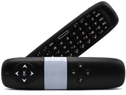 microware Air mouse 2.4Ghz Wireless Remote Control Flying Air Mouse USB Laser Pointer Mouse and Keyboard Combo Wireless Qwerty Keyboard with Gyroscope Android, Windows, IOS Remote Controller