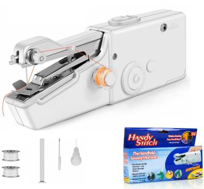 Corslet Portable Electric Mini Sewing Machine Handheld Stapler Model Mini Electric Sewing Machine for Quick and Easy Sewing Hand Sewing Machine Small Silai Machine Mini Sewing Machine Handy Stitch Multifunctional Electric Cordless Handy Stitch Machine Handheld Electric Sewing Machine, Quick Handy Stitch for Fabric, Clothing, Kids Cloth Home Travel handy stitching machine Electric Sewing Machine