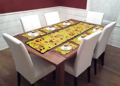 RS Collection Yellow PVC Table Linen Set