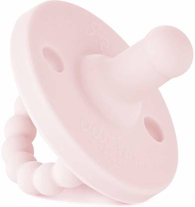Ryan And Rose Patpat Pink | All-In-One Pacifier And Teether. Massaging Teething Ring Teether
