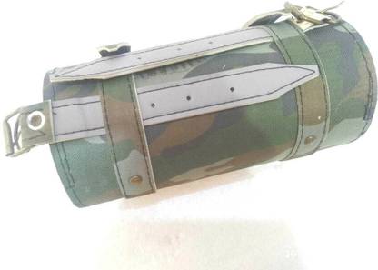 KOHLI BULLET ACCESSORIES Bikes Classic Avenger Army Colour Round Tool Bag Bike Luggage Box