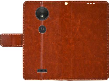 Coverage Flip Cover for Motorola Moto C Plus