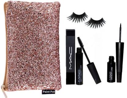 paint pot Bag , MAC Haute & Naughty Lash Mascara , Liner , Eyelashes