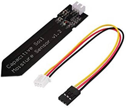 Technical hut Analog Capacitive Soil Moisture Sensor V1.2 Corrosion Resistant for Science Project Electronic Components Electronic Hobby Kit