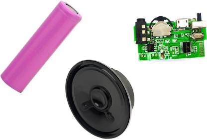ERH India DIY Bluetooth Amplifier Kit with Speaker and Rechargeable Battery Micro Controller Board Electronic Hobby Kit