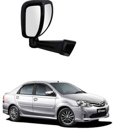 PRTEK Manual Remote Rear View Mirror For Toyota Etios