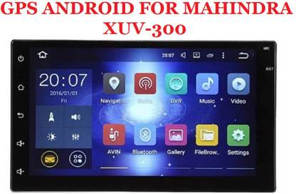 DealT XUV300 9 Inch Android Double Din OEM With Inbuilt GPS Navigation System & Screen Mirroring Car Stereo