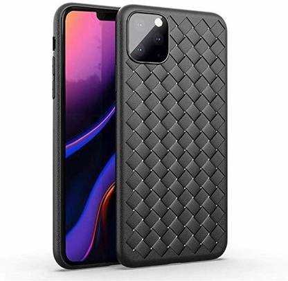 SWISHC Back Cover for Iphone 11 Pro Max Weaving Grid Luxury Breathable Weave Shell Soft TPU Back Cover/Case