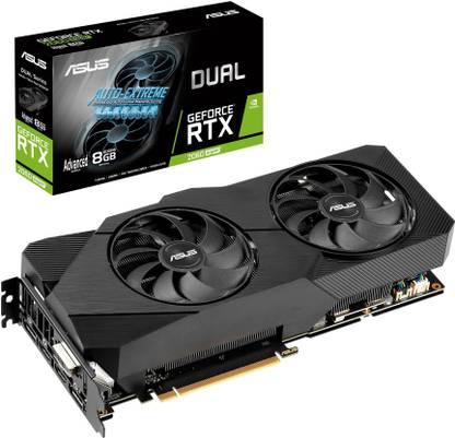 ASUS Dual-RTX2060S-A8G-EVO GDDR6 8 GB NVIDIA Chipset 256 bit 14000 MHz Graphics Card