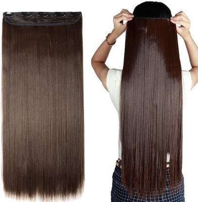 Aric Soft Synthetic Brown Clip In  Extension Hair Extension