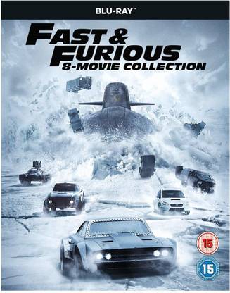 Fast & Furious: The Complete 8 Movies Collection - The Fast and The Furious + 2 Fast 2 Furious + Tokyo Drift + Fast & Furious + Fast Five + Fast & Furious 6 + Furious 7 + The Fate of the Furious (8-Disc Box Set) (Region Free) (Fully Packaged Import)