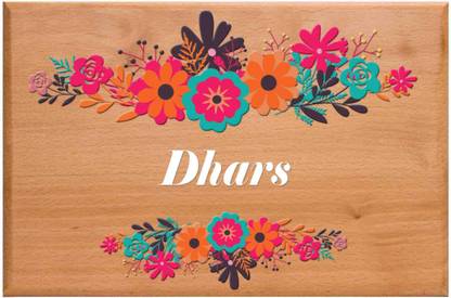 Apur Wooden Dhars Name Plate
