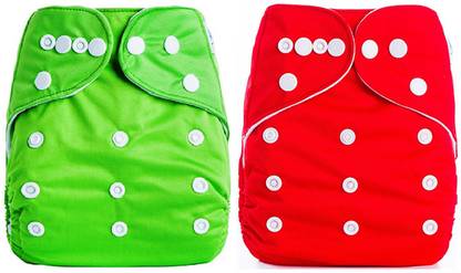 BABYMOON (SET of 2) Premium Reusable Adjustable Cloth Pocket Diaper