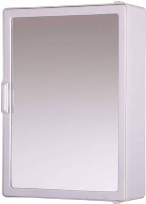 Riya enterprises Strong and Heavy Rich Look Cabinet with Mirror Length 10 & Width 4 Inch Plastic Wall Shelf