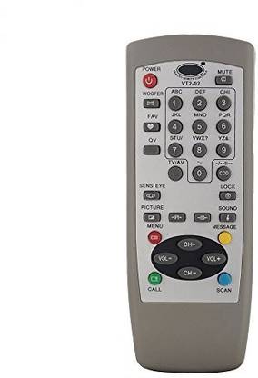 POOJA compatible to VIDEOCON colour TV VT-202 / VT-201 UNIVERSAL videocon TV VT202 UNIVERSAL, VIDEOCON TV VT 201 Remote Controller