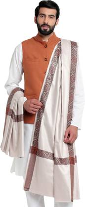 WEAVERS VILLA Cashmere, Wool Woven Men Shawl