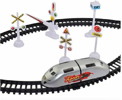 HENDRICKS high speed battery operated train set for kids (small metro) - Multi color