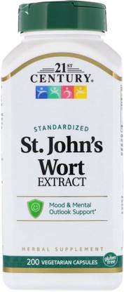 21st Century St. John's Wort Extract, 200 Vegetarian Capsules
