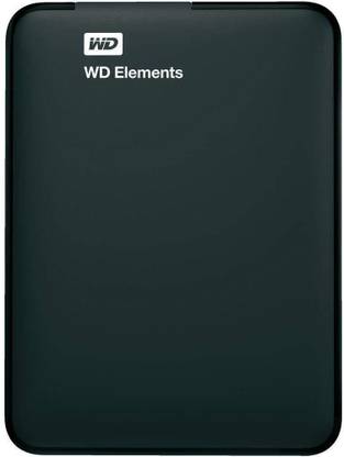 WD Elements 4 TB Wired External Hard Disk Drive (HDD)  (Black)
