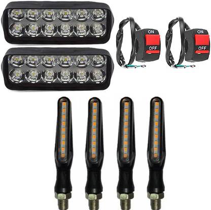 eshopglee 2 FOG LIGHT, 2 SWITCH, 4 INDICATOR Combo