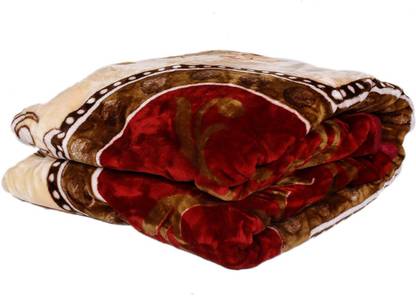 Abicon Printed Single Mink Blanket for  Heavy Winter