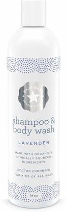 Baja Baby Night-Night Lavender Shampoo and Body Wash - 16 fl oz - FREE of Sulphates, Parabens and Phosphates - Soothing Lavender Scent - Organic, Natural Ingredient's - Gentle for Kids of All Ages - Relaxes and Comforts - 100% Money Back Guarantee [CAT_5000]