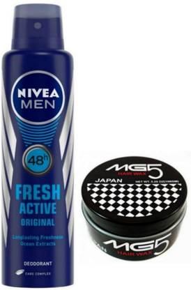 Nivea Men Fresh Active Deodorant Spray and Hair styling Wax
