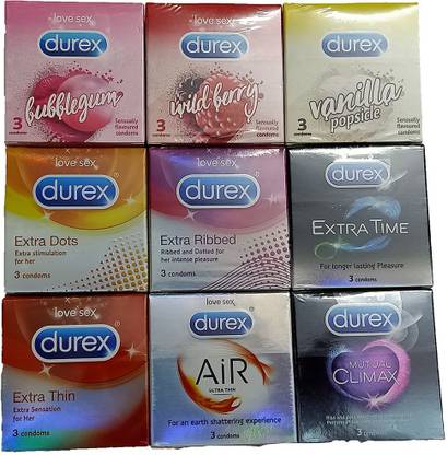 DUREX Combo in Nine Different Flavoured Condom