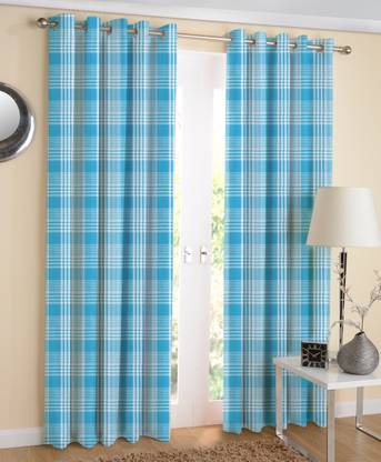 AIRWILL 153 cm (5 ft) Cotton Window Curtain (Pack Of 2)