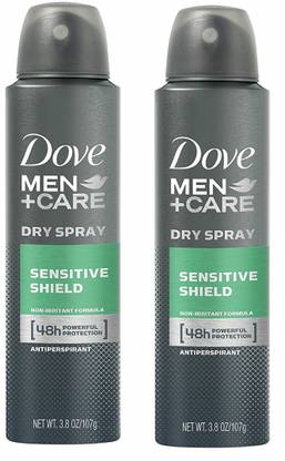 DOVE Men+Care Sensitive Shield Antiperspirant Spray 150ML Each (Pack of 2) Deodorant Spray  -  For Men