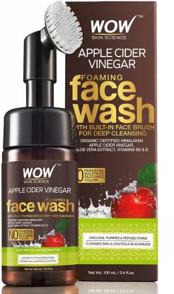 WOW SKIN SCIENCE Apple Cider Vinegar Foaming  - No Parabens, Sulphate Face Wash