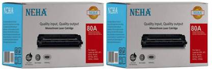 Neha 80A TONER CARTRIDGE FOR USE IN HP LASERJET 400/M401/M401d/M401dn/M401dw/M401n/M425dn/M425dw Black Ink Cartridge