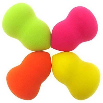 SKINPLUS Set of 4 Makeup Beauty Foundation Cream Powder Liquid Blender Sponge Puff