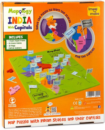 Mapology india with capitals clearance