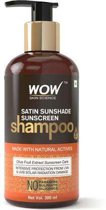 WOW SKIN SCIENCE Satin Sunshade Sunscreen Shampoo - No Parabens, Sulphates & Silicones