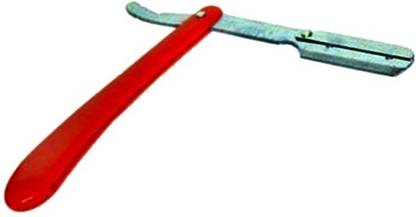 Vcare Stainless Steel Straight Sliding Razor With Plastic Handle, Men & Women