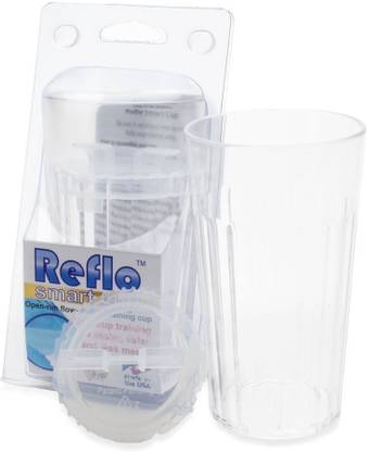 Reflo Smart Cup , A Smart Alternative To 'Sippy Cups' (Clear - 2 Pack) [Cat_6556]