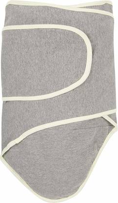 Miracle Blanket Swaddle, Grey with Yellow Trim Sleeping Bag