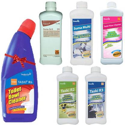 Diversey Taski R2,Taski R3,SUMA MULTI D2.3L,TASKI Floor Cleaner Disinfectant Concentrate,Suma Grill D9-1 WITH (R6 500ML ) Stain Remover