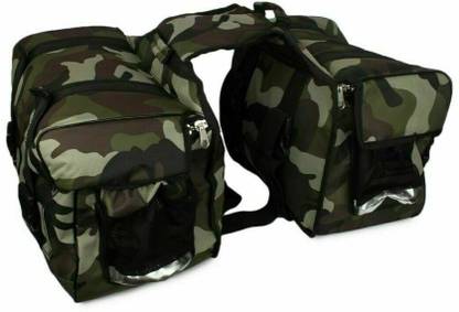 ANK Double-side Multicolor Leatherette Motorbike Saddlebag