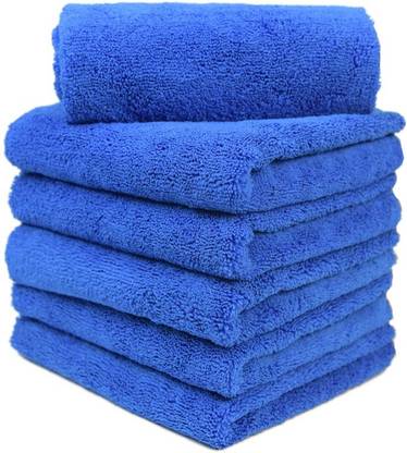 Sheen Blue,30X40CM,250GSM,PK6 Wet and Dry Microfiber Cleaning Cloth