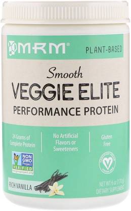 MRM Veggie Elite Performance Protein, Rich Vanilla, 6 oz (170 g)