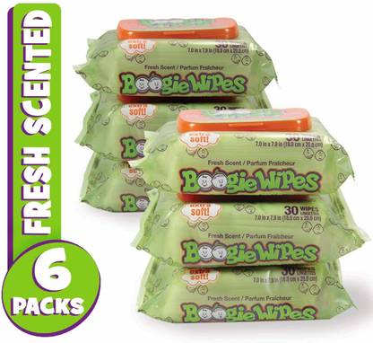 Boogie Wipes Little Busy Bodies, Llc Saline Nose Wipes Fresh Scent 30-Count (Pack